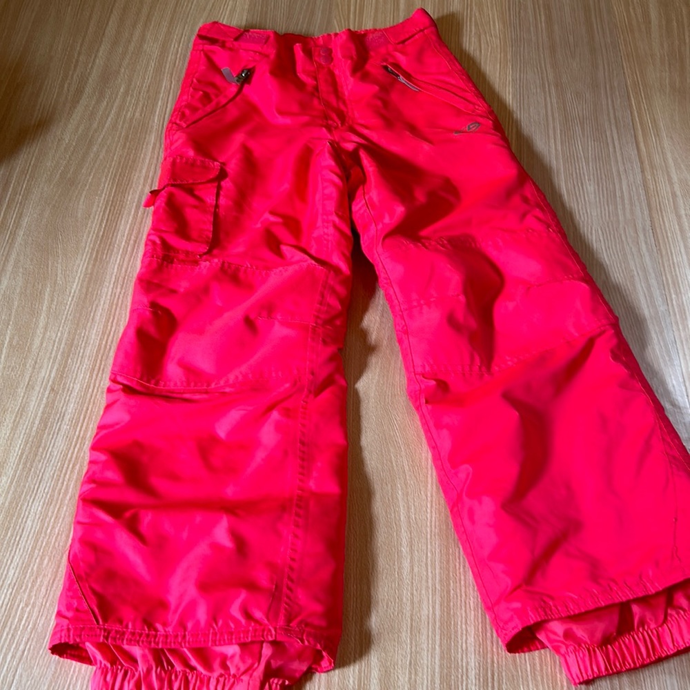 Champion girls kids youth snow pants pink pockets and adjustable waistband